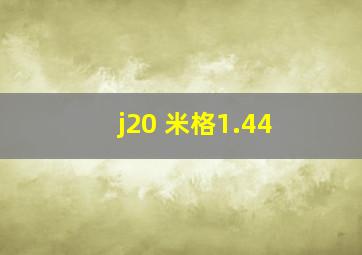 j20 米格1.44